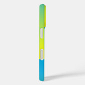 Blauw Geel Groen Gestreept Patroon Case-Mate iPhone Case (Achterkant / Rechts)
