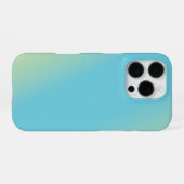 Blauw Geel Groen Gradiënt iPhone Hoesje (Achterkant horizontaal)