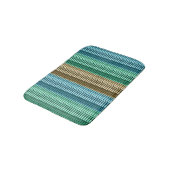 Blauw geel groen stijlvol modern Abstract patroon Badmat (Gekanteld)