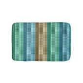 Blauw geel groen stijlvol modern Abstract patroon Badmat (Voorkant)