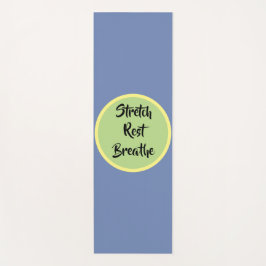 Blauw Geel Groen Strekken Rust Ademhalen Yogamat