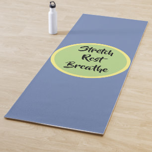 Blauw Geel Groen Strekken Rust Ademhalen Yogamat