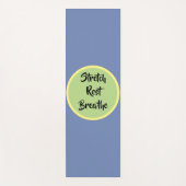 Blauw Geel Groen Stretch Rest Ademen Yogamat (Voorkant)