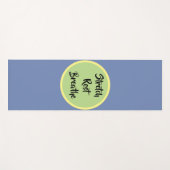 Blauw Geel Groen Stretch Rest Ademen Yogamat (Voorkant (horizontaal))