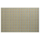 Blauw geel groen Tartanpleidooi Patroon Stof (Yard (91,4 cm))