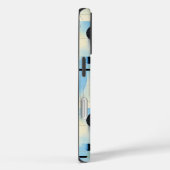 Blauw & Geel Koel Geometrisch Kunst Telefoonhoesje Case-Mate iPhone Case (Achterkant / Rechts)