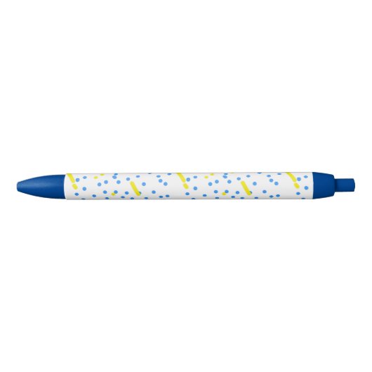 Blauw Geel Komeet Meteoren Pen (Voorkant)
