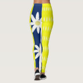 Blauw & Geel Leggings Lang (Achterkant)