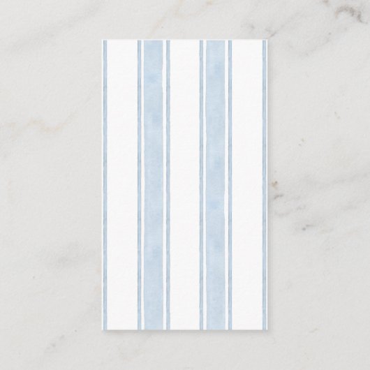 Blauw Geel Mediterraan Lemon Wedding Informatiekaartje (Achterkant)