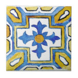Blauw & Geel Mediterraans Patroon Waterverf Tegeltje<br><div class="desc">Introductie van Blue & Yellow Mediterranean Patterned Waterverf Keramische Tegel voor een echt opmerkelijke en kunstige ontwerpverklaring in uw keuken! Met zijn gedurfde tinten van blauw en geel patroon in een waterverf-effect, deze unieke tegels creëer een exotische maar tijdloze look die zeker een verbluffende gespreksstarter is bij het vermaken. Of...</div>
