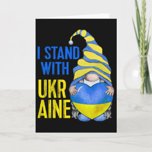 Blauw Geel Oekraïne Tuinkabouter Oekraïense Vlag T Kaart