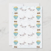  Blauw Geel Onderful Wereld 1e Verjaardag Kaart (Achterkant)