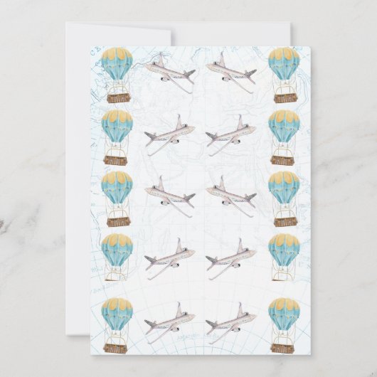  Blauw Geel Onderful Wereld 1e Verjaardag Kaart (Achterkant)