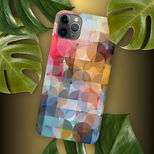Blauw Geel Oranje Roze Paars Mozaïek Kunstpatroon iPhone 16 Pro Max Hoesje