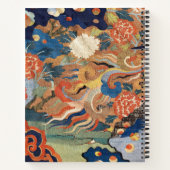  Blauw Geel Patroonblad Notitieboek (Achterkant)