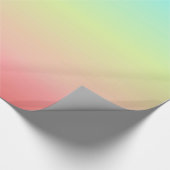 Blauw geel pergekleurd pasteelpapier cadeaupapier (Hoek)