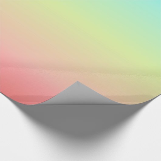 Blauw geel pergekleurd pasteelpapier cadeaupapier (Hoek)