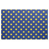 Blauw Geel Polka Dots Textiel Stof (Fat Quarter)