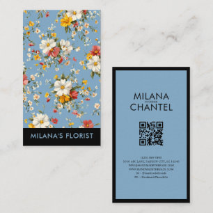 Blauw Geel Rode Madelief Modern Trendy Bloem Bloem Visitekaartje