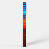 Blauw Geel Rode Strepen iPhone Hoesje (Rechterkant)