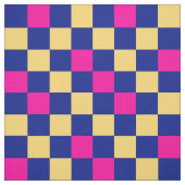 Blauw Geel Roze Geruit Patroonontwerp  Stof (Swatch)