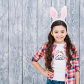 Blauw Geel Roze Schattige Konijn Kind T-shirt