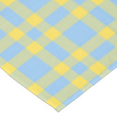 Blauw Geel Rutpatroon Tafelkleed (Gekanteld)