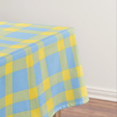 Blauw Geel Rutpatroon Tafelkleed (Voorbeeld)