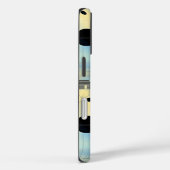 Blauw & Geel Serene Geometrische Kunst Telefoonhoe Case-Mate iPhone Case (Achterkant / Rechts)