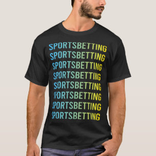 Blauw Geel Sport Wedden T-shirt