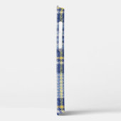 Blauw Geel Tartan: Modieuze Plaid Case-Mate iPhone Case (Achterkant / Links)