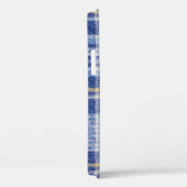 Blauw Geel Tartan: Modieuze Plaid Case-Mate iPhone Case (Achterkant / Rechts)