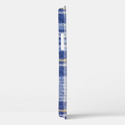 Blauw Geel Tartan: Modieuze Plaid Case-Mate iPhone Case (Achterkant / Rechts)
