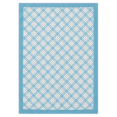 Blauw Geel Tartan Tafelkleed Gift voor Zijn Eten (Voorkant)