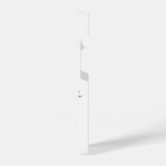 Blauw & Geel Vogel met Roze Bloesems tekening iPhone Hoesje (Linkerkant)