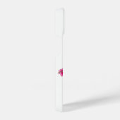 Blauw & Geel Vogel met Roze Bloesems tekening iPhone Hoesje (Rechterkant)