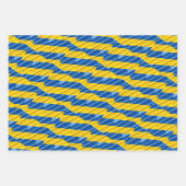 Blauw Geel Vrede Anti Oorlog Oekraïne Geïnspireerd Inpakpapier Vel (Voorkant)