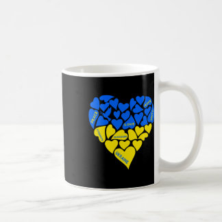 Blauw Geel Vredesduif Hart Oekraine Hoop Liefde Uk Koffiemok