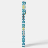 Blauw & Geel Waterverf Bloemmotief Case-Mate iPhone Case (Achterkant / Rechts)