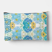 Blauw & Geel Waterverf Bloemmotief Etui (Achterkant)