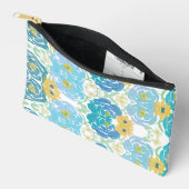 Blauw & Geel Waterverf Bloemmotief Etui (Open)