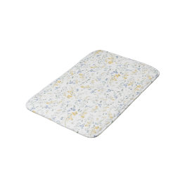 Blauw Geel Wildbloem Motief Badmat