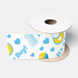 BLAUW GEEL WIT BABY ARTIKELEN SATIJNEN LINT