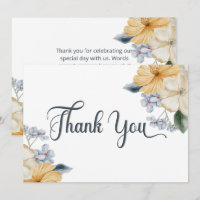 Blauw Geel & Wit Bloemen Bruiloft
