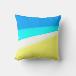 blauw geel witte abstracte textuur koffiemok kussen