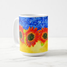 Blauw Geel Zonnebloem Oekraïne thema
