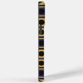 Blauw Geel Zwart Vierkant Cirkel Geometrisch Case-Mate iPhone Case (Achterkant / Rechts)