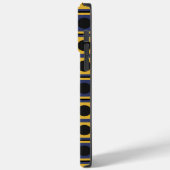 Blauw Geel Zwart Vierkante Cirkel Geometrisch Case-Mate iPhone Case (Achterkant / Links)