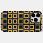 Blauw Geel Zwart Vierkante Cirkel Geometrisch Case-Mate iPhone Case (Achterkant (horizontaal))