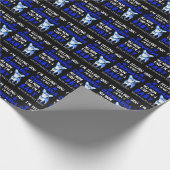 Blauw Geen Chihuahua mama zegt dat ik een Baby ben Cadeaupapier (Hoek)